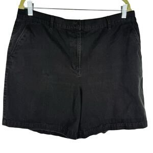 Lauren Jean Co. Ralph Lauren Black 100% Cotton Y2K Denim Mom Jean Shorts Sz 16